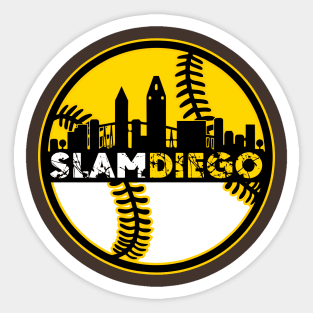 Slam Diego Baseball City Sunset 2 Sticker